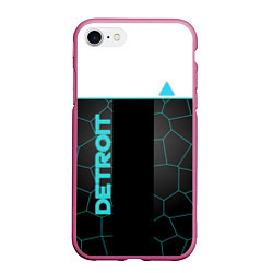 Чехол iPhone 7/8 матовый Detroit Human, цвет: 3D-малиновый