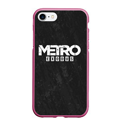 Чехол iPhone 7/8 матовый Metro Exodus: Space Grey, цвет: 3D-малиновый