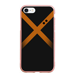 Чехол iPhone 7/8 матовый KATSUKI BAKUGOU полосы, цвет: 3D-светло-розовый