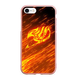 Чехол iPhone 7/8 матовый NATSU DRAGNEEL, цвет: 3D-светло-розовый