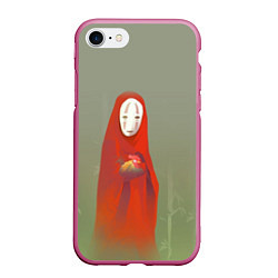 Чехол iPhone 7/8 матовый Унесенные призраками, цвет: 3D-малиновый