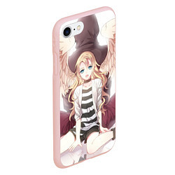 Чехол iPhone 7/8 матовый Angels of Death, цвет: 3D-светло-розовый — фото 2