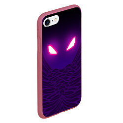 Чехол iPhone 7/8 матовый Fortnite: Raven Eyes, цвет: 3D-малиновый — фото 2