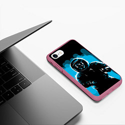 Чехол iPhone 7/8 матовый Dead Space, цвет: 3D-малиновый — фото 2