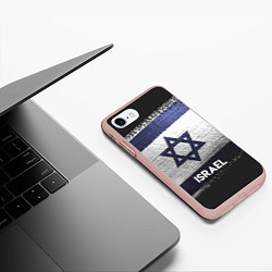 Чехол iPhone 7/8 матовый Israel Style, цвет: 3D-светло-розовый — фото 2