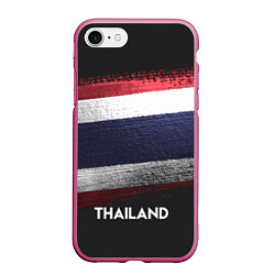 Чехол iPhone 7/8 матовый Thailand Style, цвет: 3D-малиновый