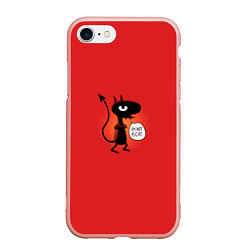 Чехол iPhone 7/8 матовый Disenchantment: I'm not a Cat, цвет: 3D-светло-розовый