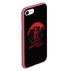 Чехол iPhone 7/8 матовый Michael Jackson: Thriller, цвет: 3D-малиновый — фото 2