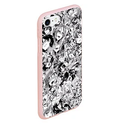 Чехол iPhone 7/8 матовый Manga Ahegao, цвет: 3D-светло-розовый — фото 2