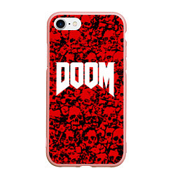 Чехол iPhone 7/8 матовый DOOM: Blooded Skuls
