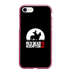 Чехол iPhone 7/8 матовый RDR 2: Moonlight, цвет: 3D-малиновый