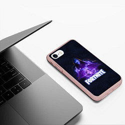 Чехол iPhone 7/8 матовый Fortnite: Omen, цвет: 3D-светло-розовый — фото 2