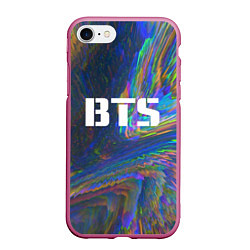 Чехол iPhone 7/8 матовый BTS: Spectre, цвет: 3D-малиновый