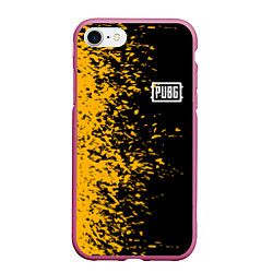 Чехол iPhone 7/8 матовый PUBG: Yellow vs Black