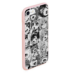 Чехол iPhone 7/8 матовый Ahegao Babes, цвет: 3D-светло-розовый — фото 2
