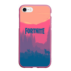 Чехол iPhone 7/8 матовый Fortnite: Pink Sunrise