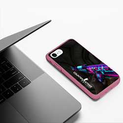 Чехол iPhone 7/8 матовый Counter-Strike, цвет: 3D-малиновый — фото 2