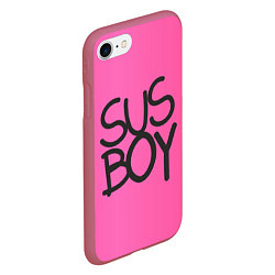 Чехол iPhone 7/8 матовый Susboy, цвет: 3D-малиновый — фото 2