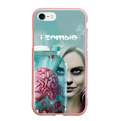 Чехол iPhone 7/8 матовый I-ZOMBIE large, цвет: 3D-светло-розовый