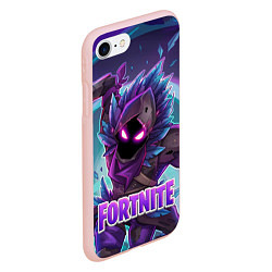 Чехол iPhone 7/8 матовый Fortnite, цвет: 3D-светло-розовый — фото 2