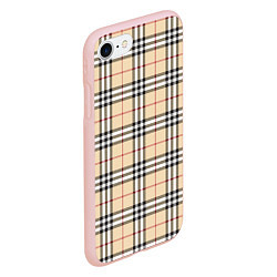 Чехол iPhone 7/8 матовый Nova check, цвет: 3D-светло-розовый — фото 2