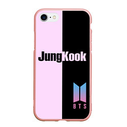 Чехол iPhone 7/8 матовый BTS Jung Kook, цвет: 3D-светло-розовый