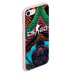 Чехол iPhone 7/8 матовый CS GO hyper beast skin, цвет: 3D-светло-розовый — фото 2