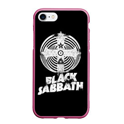Чехол iPhone 7/8 матовый Black Sabbath: Faith, цвет: 3D-малиновый