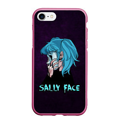 Чехол iPhone 7/8 матовый Sally Face, цвет: 3D-малиновый