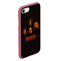 Чехол iPhone 7/8 матовый Queen: Bohemian Rhapsody, цвет: 3D-малиновый — фото 2
