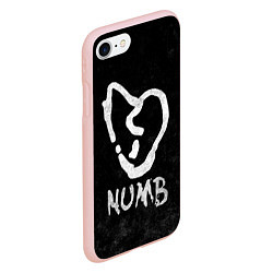 Чехол iPhone 7/8 матовый XXXTentacion: Numb, цвет: 3D-светло-розовый — фото 2