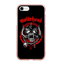 Чехол iPhone 7/8 матовый Motorhead Demons, цвет: 3D-светло-розовый