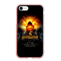 Чехол iPhone 7/8 матовый Blind Guardian: Guide to Space, цвет: 3D-светло-розовый