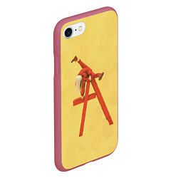 Чехол iPhone 7/8 матовый Billie Eilish: Album, цвет: 3D-малиновый — фото 2