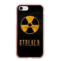Чехол iPhone 7/8 матовый STALKER: Radioactive, цвет: 3D-светло-розовый
