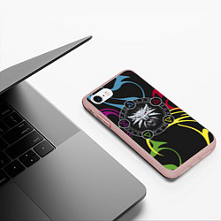 Чехол iPhone 7/8 матовый Сила Ведьмака, цвет: 3D-светло-розовый — фото 2