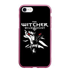 Чехол iPhone 7/8 матовый The Witcher 3: Wild Hunt, цвет: 3D-малиновый