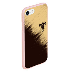 Чехол iPhone 7/8 матовый Black Clover, цвет: 3D-светло-розовый — фото 2