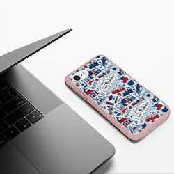 Чехол iPhone 7/8 матовый Travel to Saint Petersburg, цвет: 3D-светло-розовый — фото 2