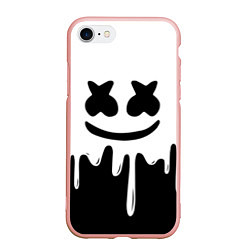 Чехол iPhone 7/8 матовый MELLO BLACK x WHITE, цвет: 3D-светло-розовый
