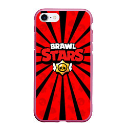 Чехол iPhone 7/8 матовый Brawl Stars: Sunrise, цвет: 3D-малиновый