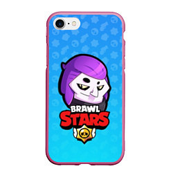 Чехол iPhone 7/8 матовый Mortis: Brawl Stars, цвет: 3D-малиновый