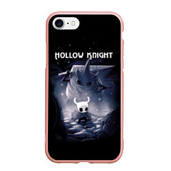 Чехол iPhone 7/8 матовый Hollow Knight, цвет: 3D-светло-розовый