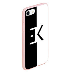 Чехол iPhone 7/8 матовый Егор Крид: ЕК, цвет: 3D-светло-розовый — фото 2