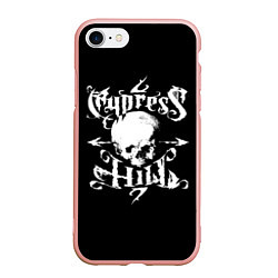 Чехол iPhone 7/8 матовый Cypress Hill, цвет: 3D-светло-розовый