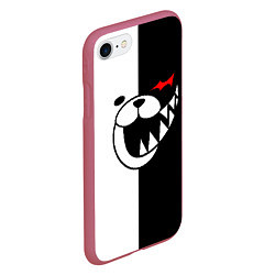 Чехол iPhone 7/8 матовый MONOKUMA, цвет: 3D-малиновый — фото 2