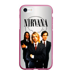 Чехол iPhone 7/8 матовый Nirvana, цвет: 3D-малиновый