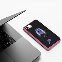 Чехол iPhone 7/8 матовый Ghostemane, цвет: 3D-малиновый — фото 2