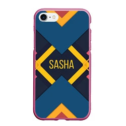Чехол iPhone 7/8 матовый Sasha, цвет: 3D-малиновый