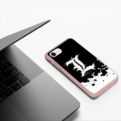 Чехол iPhone 7/8 матовый Денёв Эл, цвет: 3D-светло-розовый — фото 2